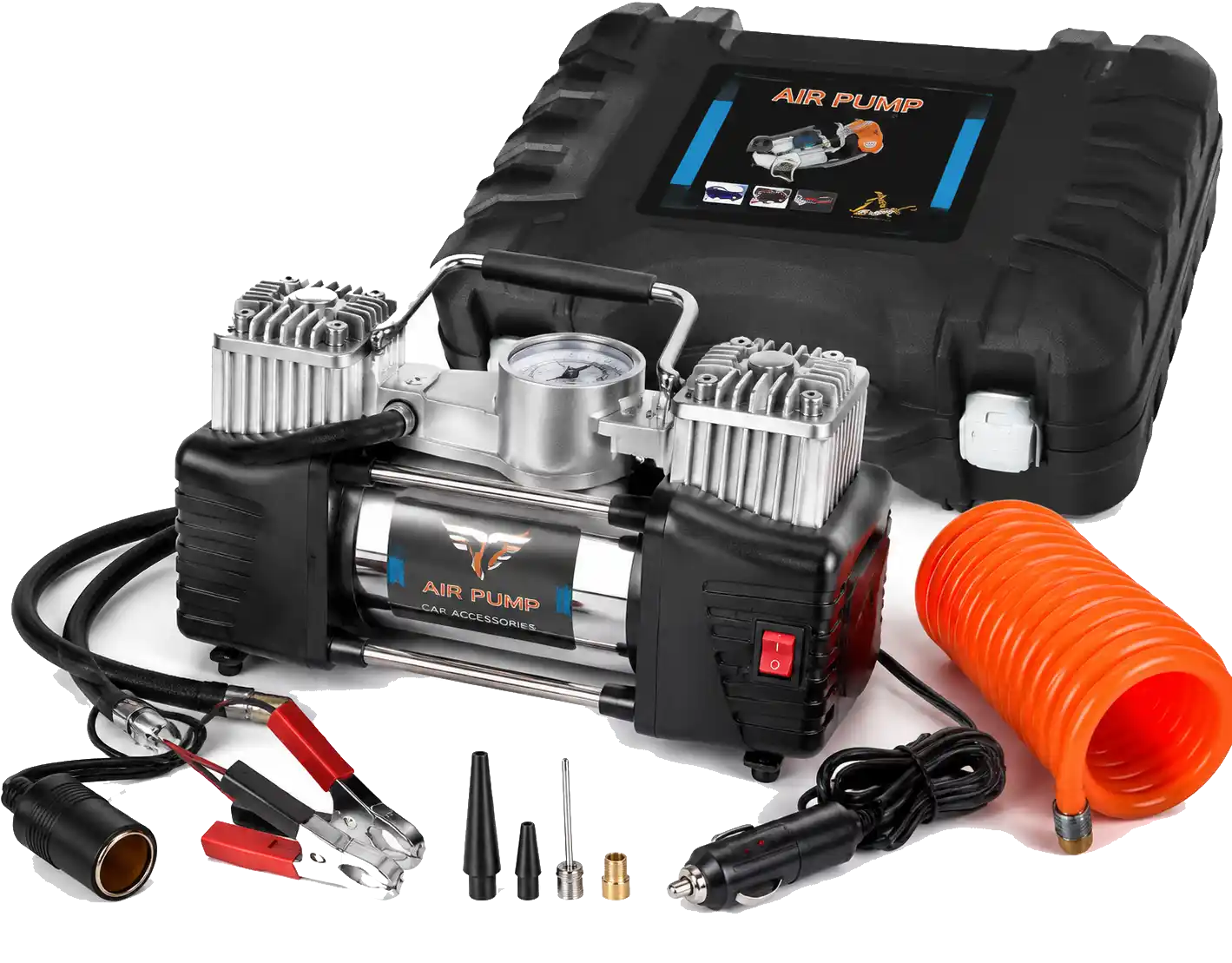 کمپرسور پمپ باد فندکی یوز دو سیلندر yooz y2702i